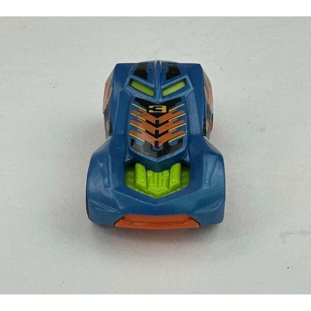 Hot Wheels RD-03 2014 Mattel Blue Orange Racing Diecast Toy Car‎ Number 3